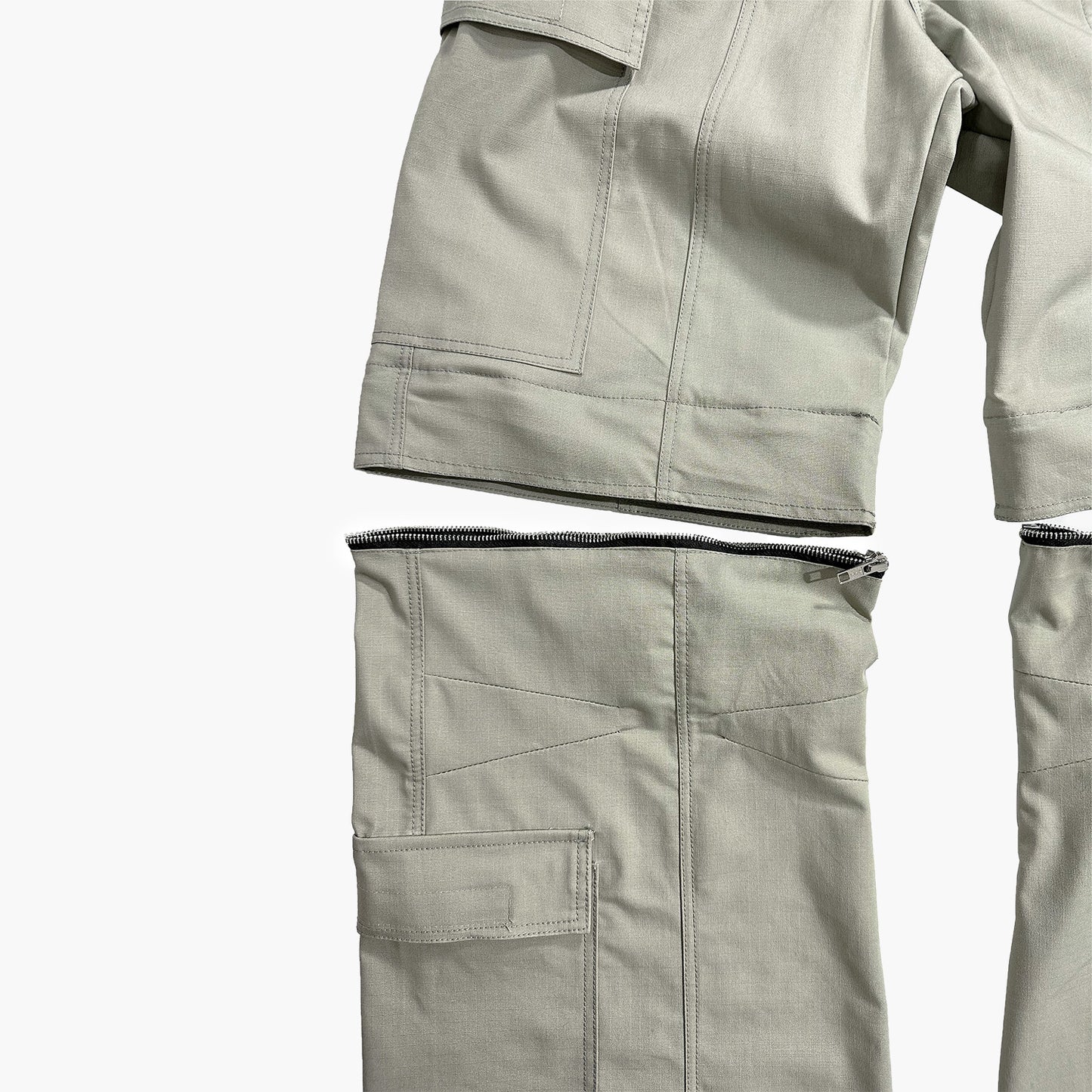 2IN1 Flare Cargo Pants - Mindful Gray