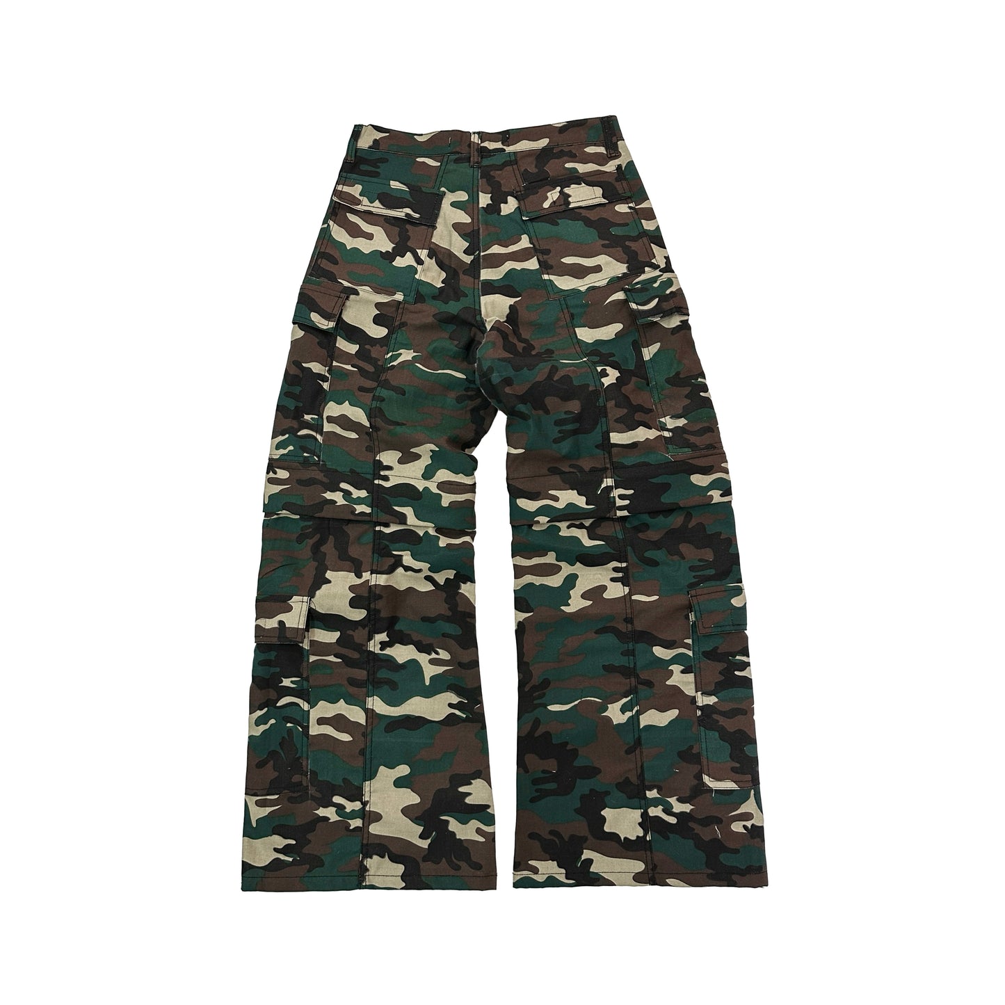 2IN1 Flared Cargo Pants - Camo