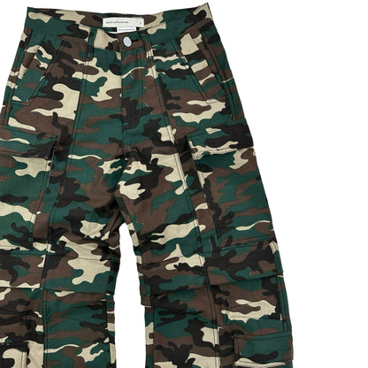 2IN1 Flared Cargo Pants - Camo