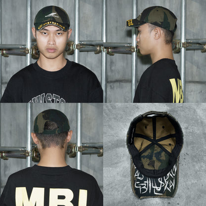 MBI | COPYCAT CUT PEAK CAP - FADED BLACK