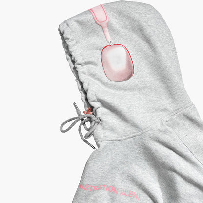 AirPods Max Hoodie - Gray Pink