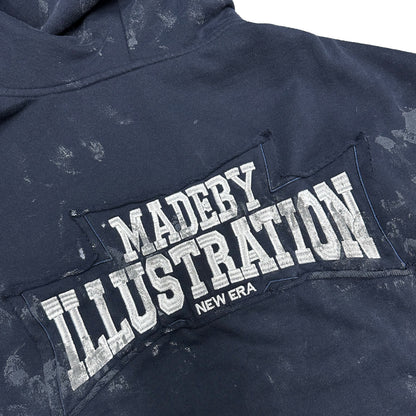 MBI | MBI DISTRESSED ZIP HOODIE - NAVY