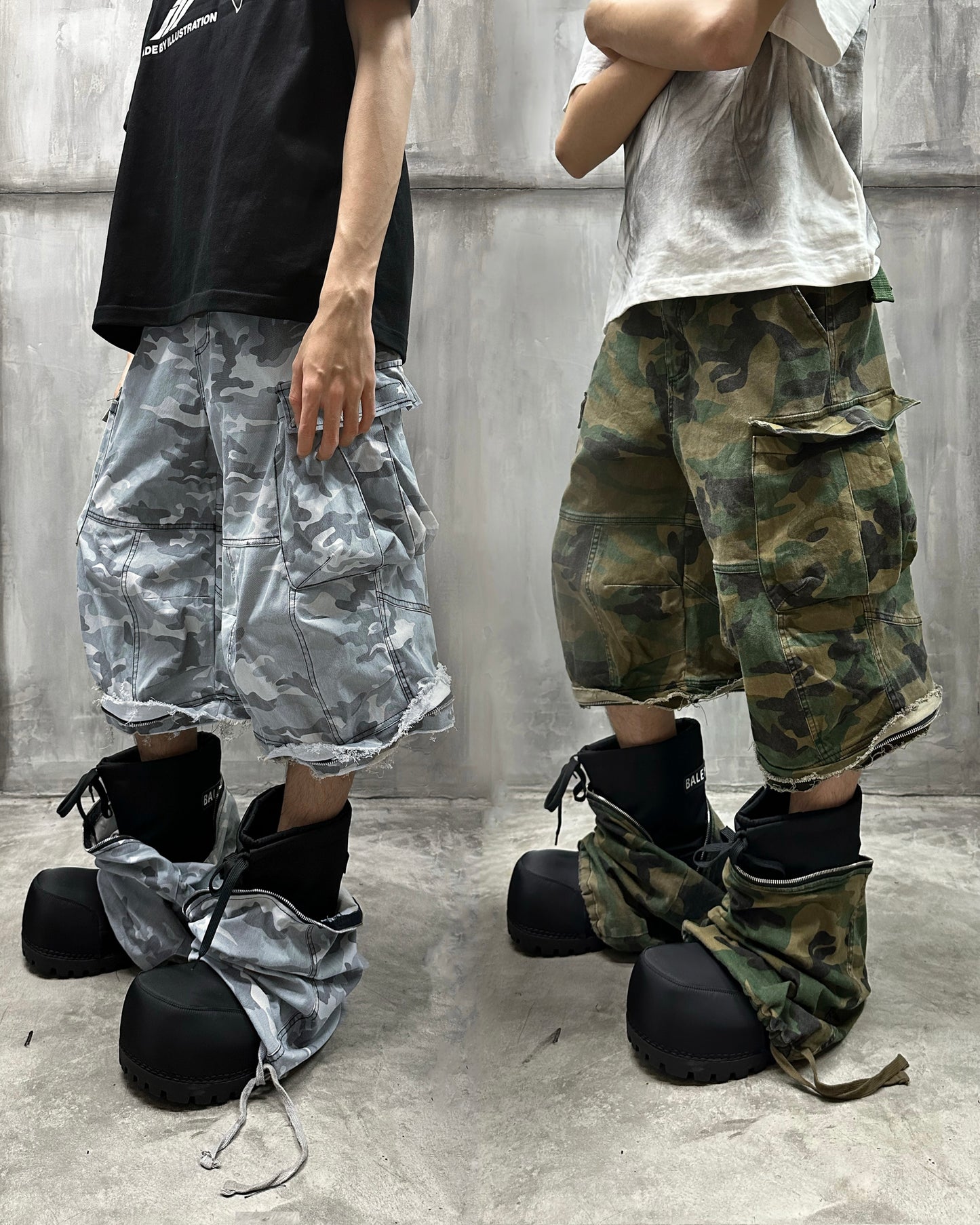 MBI | 2in1 FADED MILI PANTS - CAMO