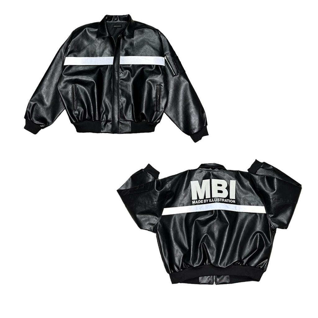 MBI | MBI LEATHER BOMBER JACKET