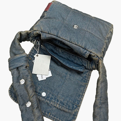 Denim Quilted Bag - Dirty Indigo