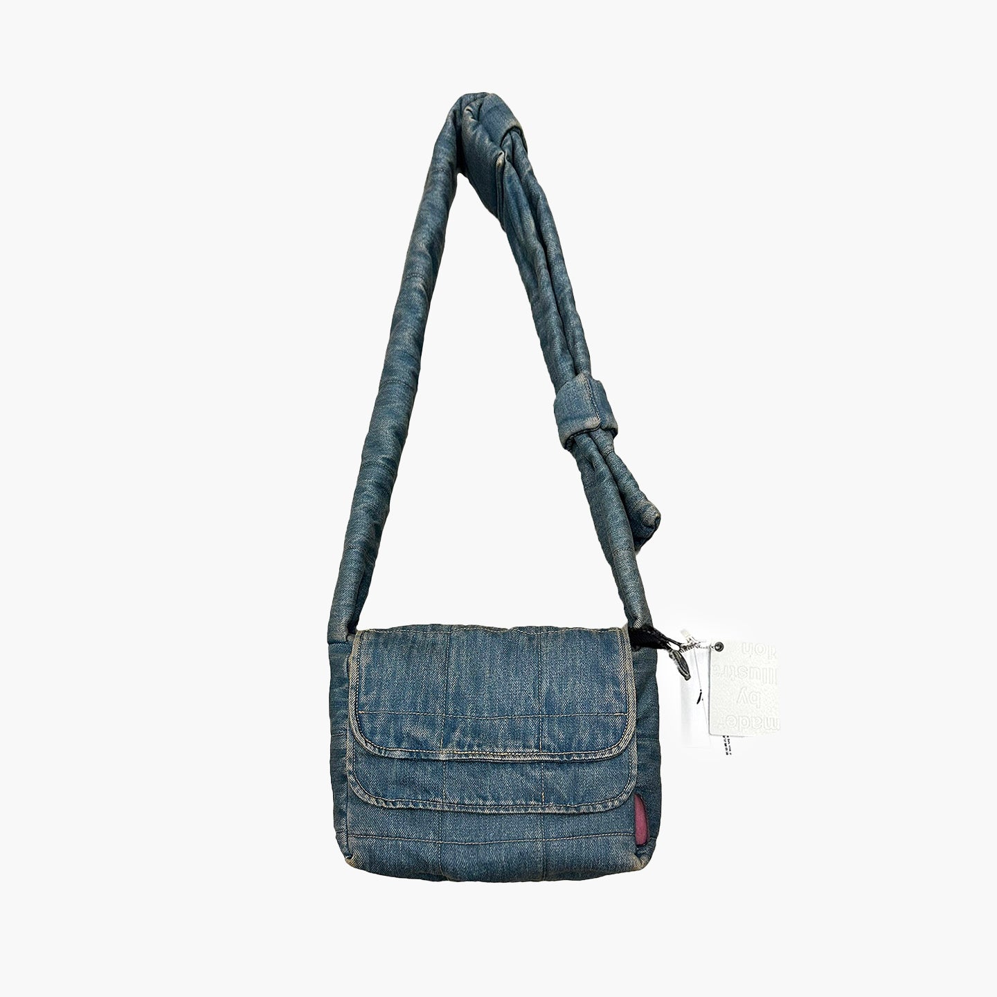 Denim Quilted Bag - Dirty Indigo