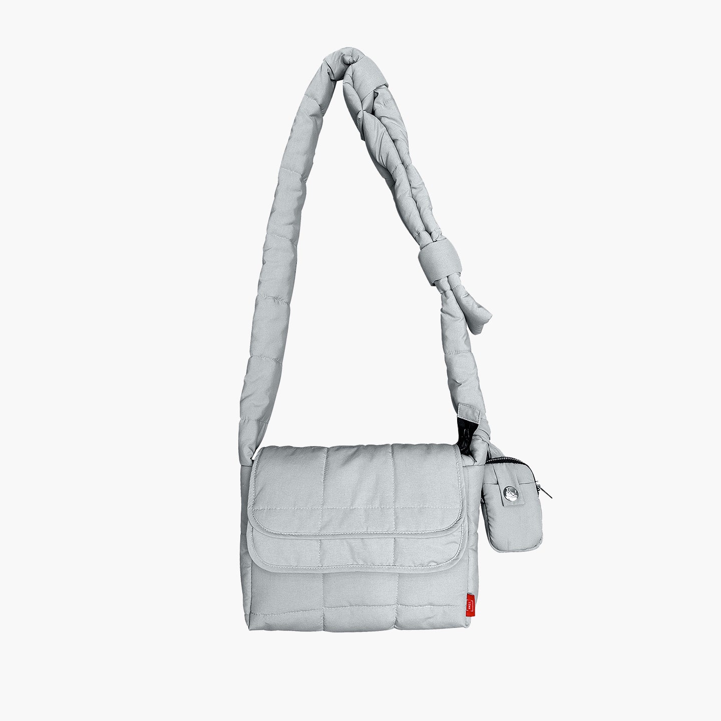 Layer Quilted Bag - Light Gray