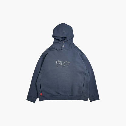 Upside Down Hoodie - Silver Blue