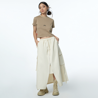 Waffle Croptop - Beige