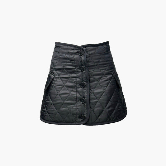 Lily Quilted Skirt - Black