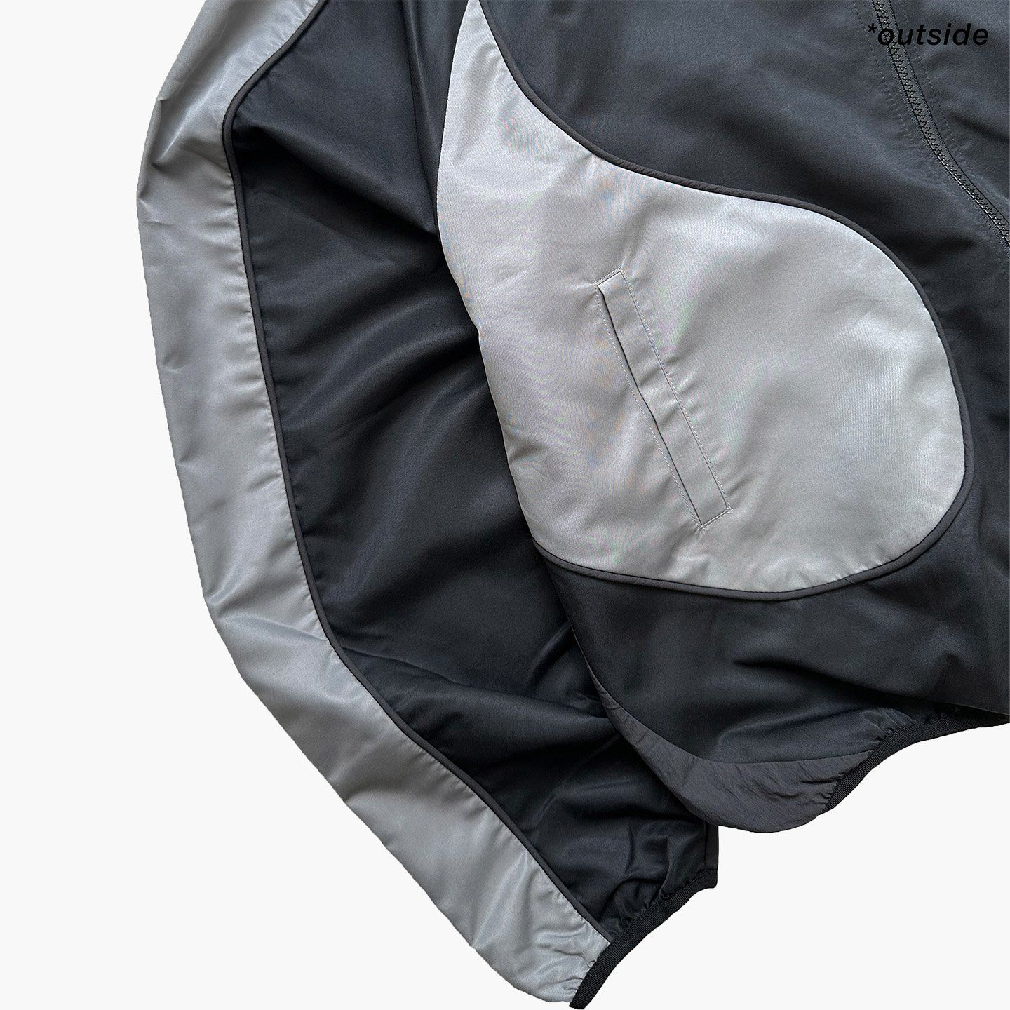 Reversible Nylon Jacket - Black