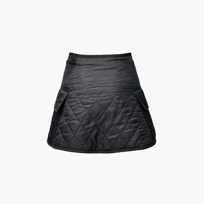 Lily Quilted Skirt - Black