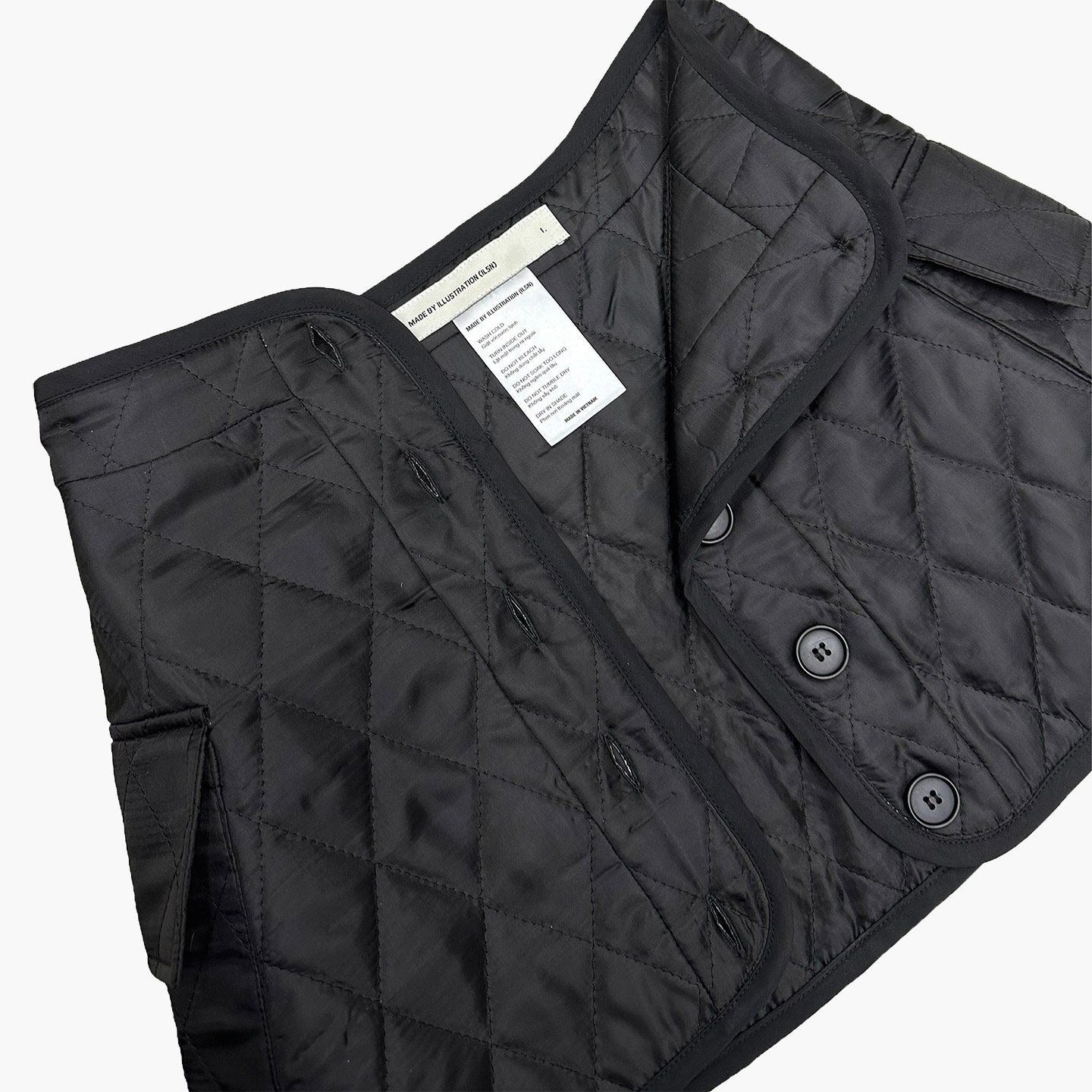 Lily Quilted Skirt - Black