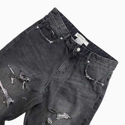 Distressed Baggy Jeans - Black