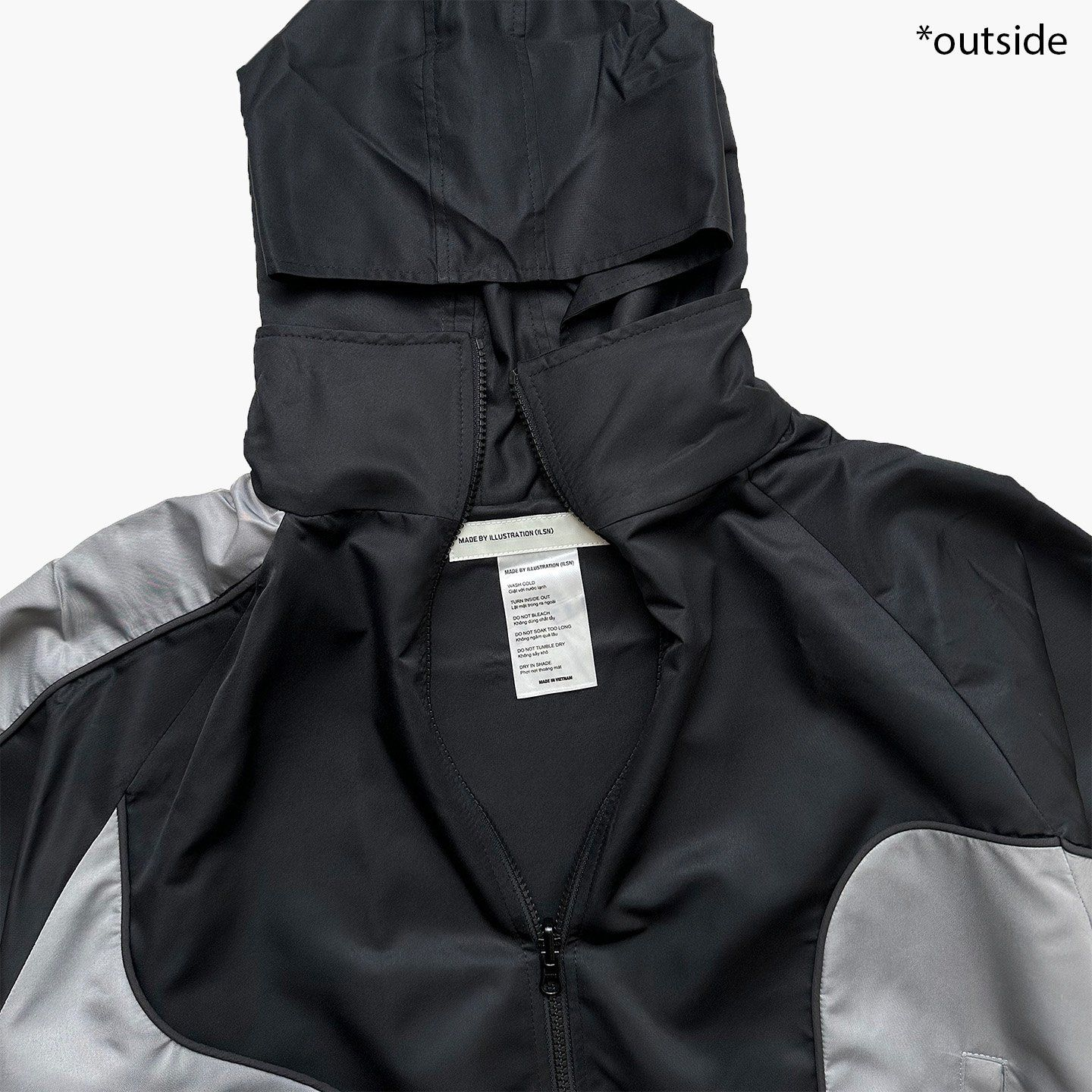 Reversible Nylon Jacket - Black