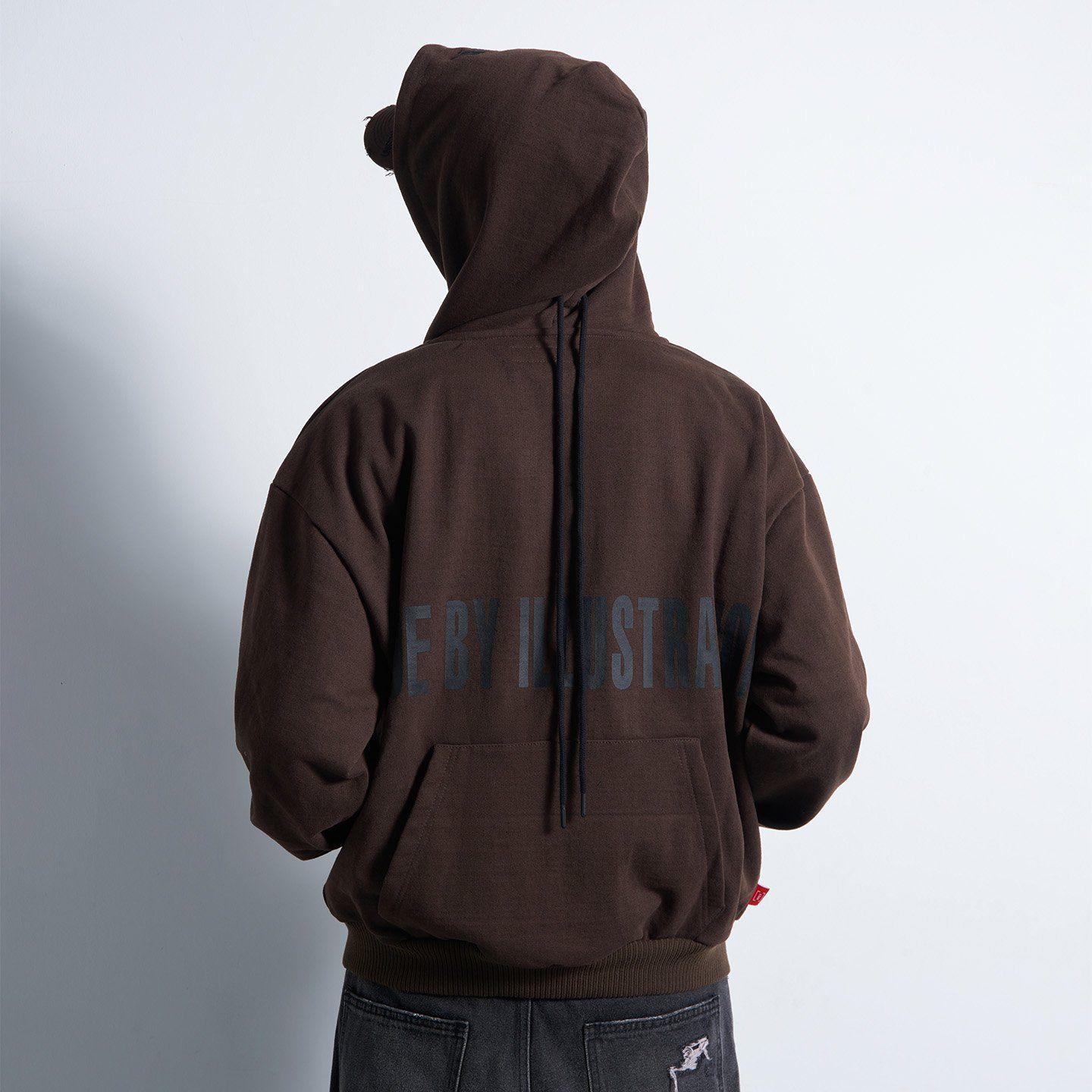 Upside Down Zip Hoodie - Choco