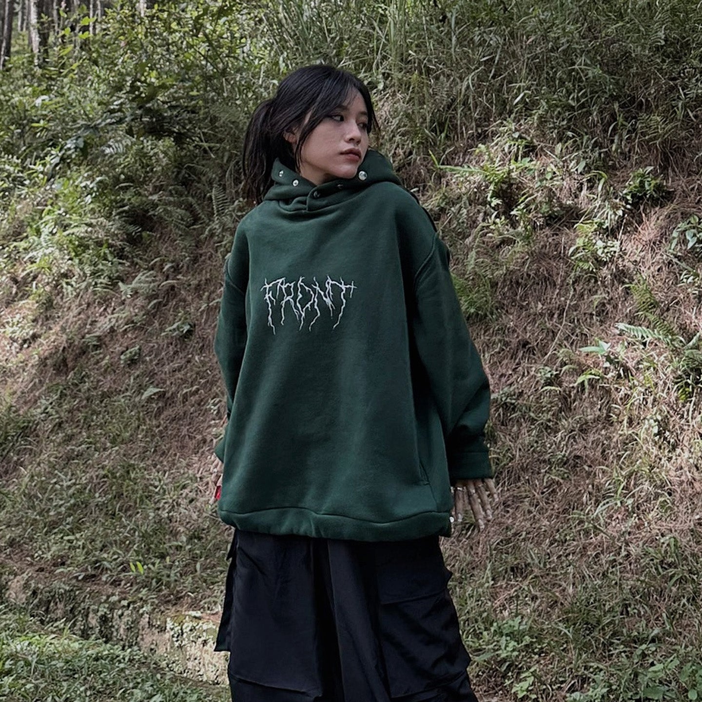 Upside Down Hoodie - Forest