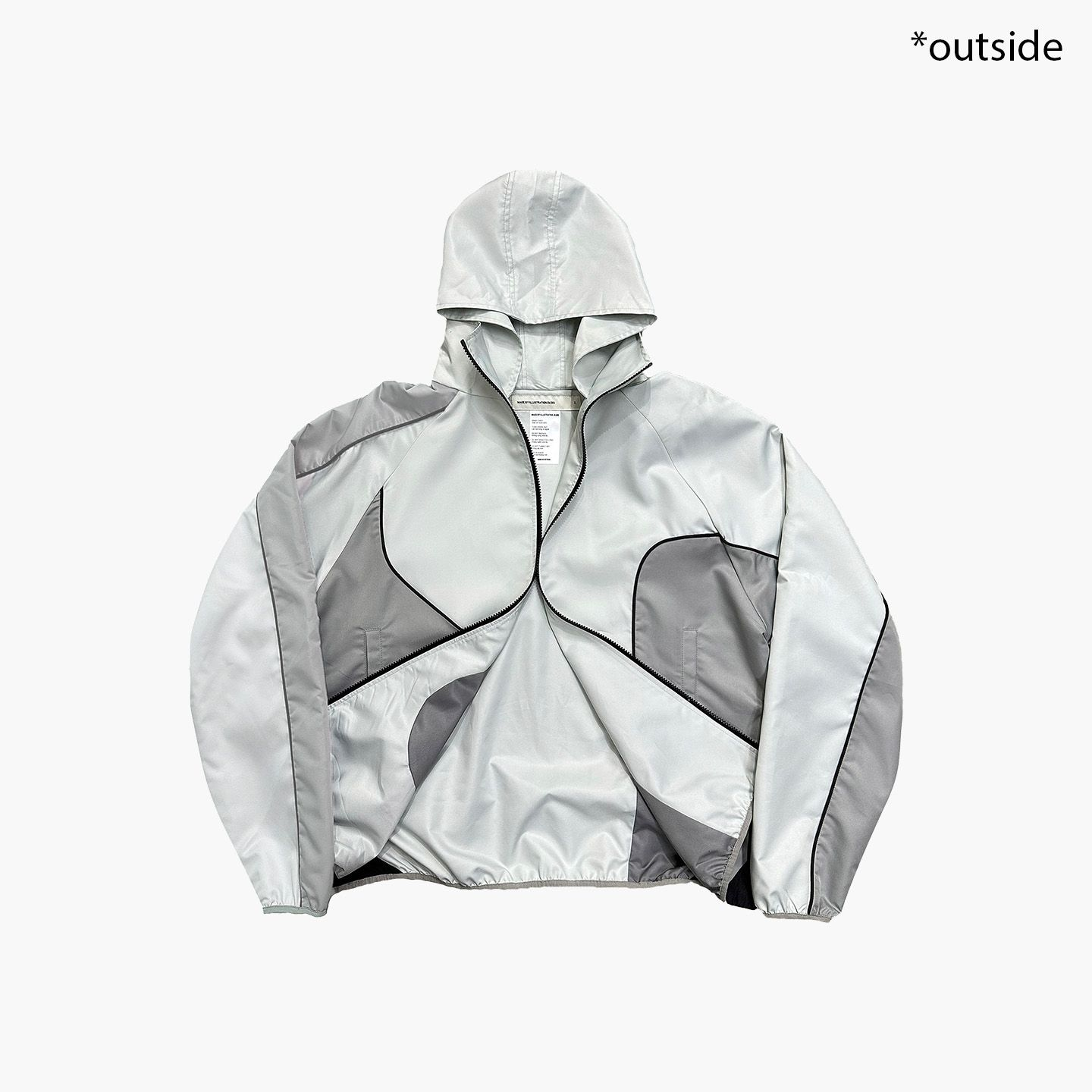 Reversible Nylon Jacket - Light Gray