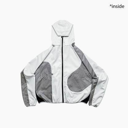 Reversible Nylon Jacket - Light Gray