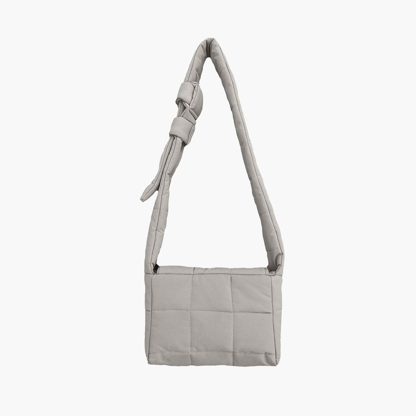 Layer Quilted Bag - Taupe Gray