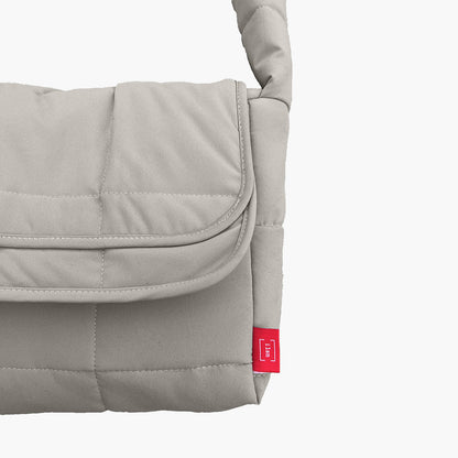 Layer Quilted Bag - Taupe Gray