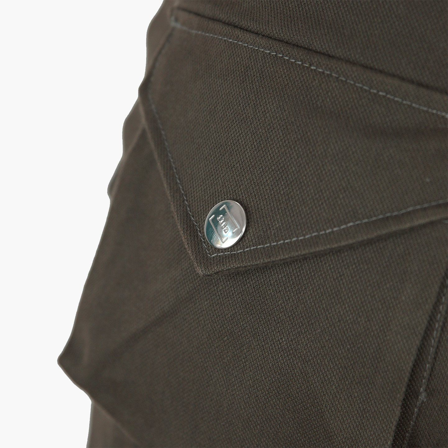 Flare Pockets Pants - Olive