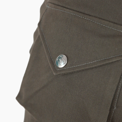 Flare Pockets Pants - Olive