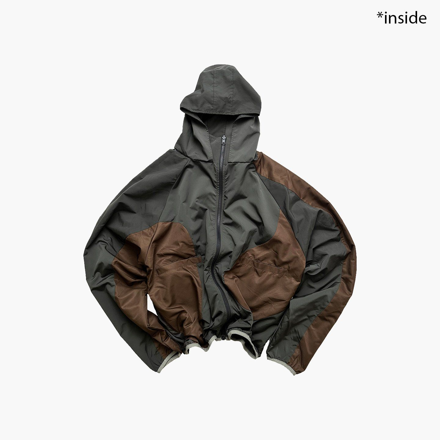 Reversible Nylon Jacket - Olive