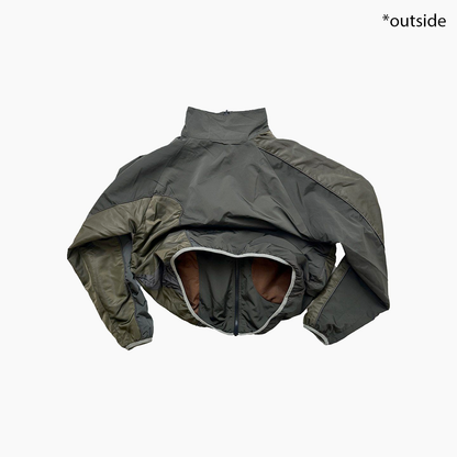 Reversible Nylon Jacket - Olive